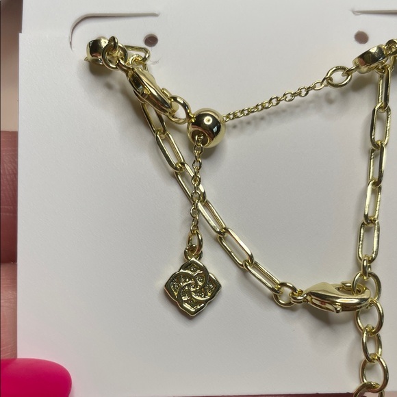 Kendra Scott Mini Elisa and Abbie Gold Set of 2 Bracelets $115 MSRP NWT - Picture 6 of 7